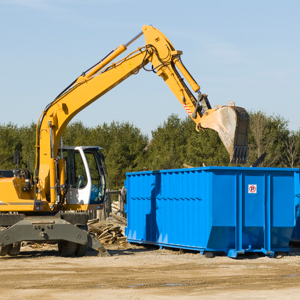 are there any restrictions on where a residential dumpster can be placed in Wolfe County